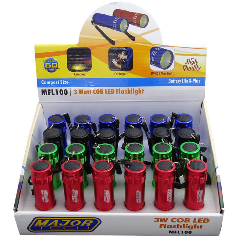 3W COB LED Flashlights | MajorTech